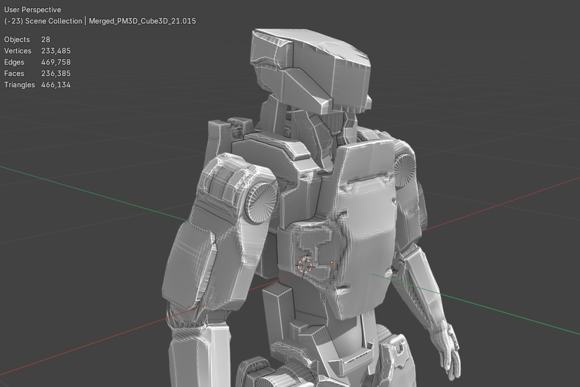 Medium TAC sculpt wireframe
