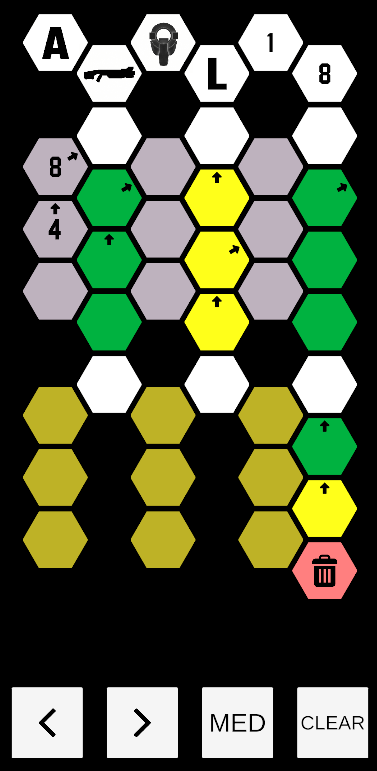 The first version of the programming board for a single unit