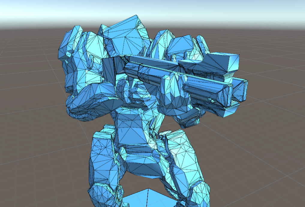 Heavy TAC wireframe in Unity