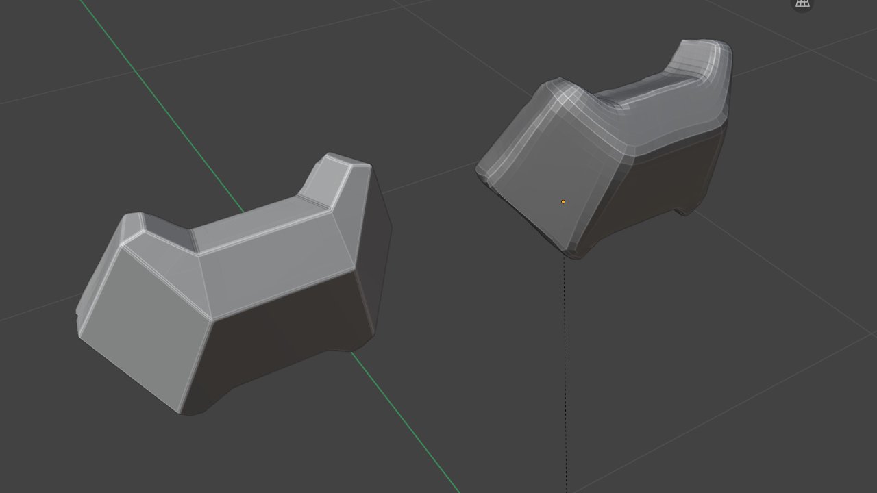 Subdivision modeling progress